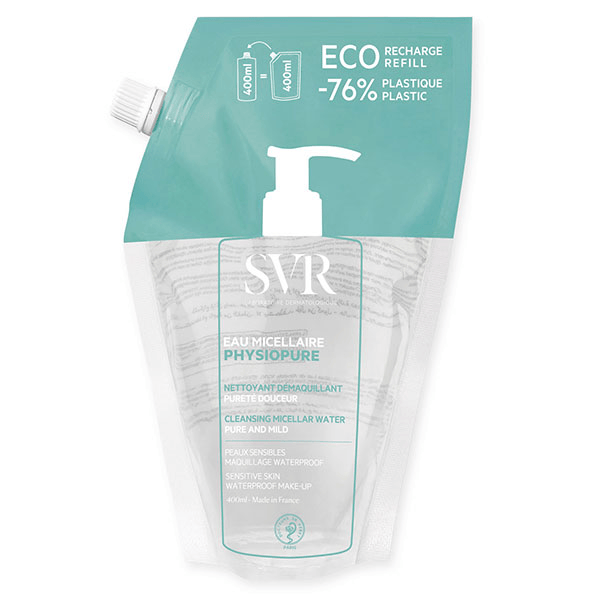 Physiopure Recharge Eau Micellaire Nettoyante et Démaquillante - 400ml