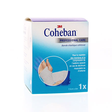 Cohéban - bande 7cm x blanc