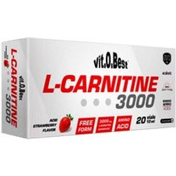 L-Carnitine 3000 Fraise aigre 10ml x 20 flacons