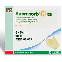 H Fin Pansement Hydrocolloïde Stérile 5x5cm 10uts