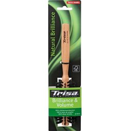 Trisa Natural Brillance Brosse à cheveux ronde