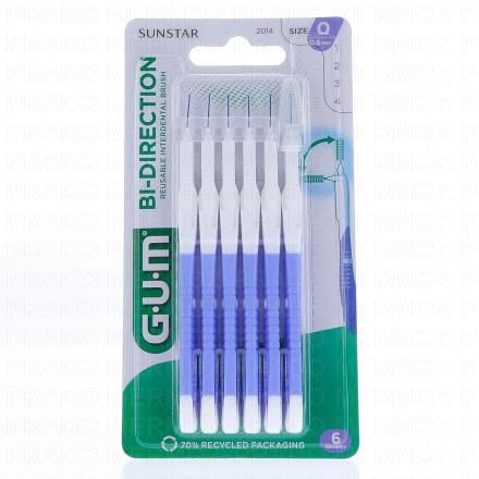 n°2114 Brossettes interdentaires proxabrush bi direction x6 0.6mm