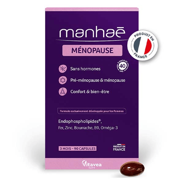 Ménopause - Acide Folique, Omega 3 - 90 capsules - 3 mois