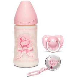 Biberon 270ml + Brochette + Sucette 0-6 mois