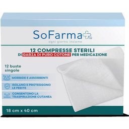 Compresse Coton 18x40cm 12uts