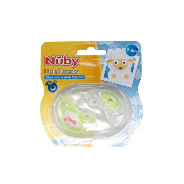 Sucettes Phosphorescentes Apple Of My Eye 0-6m Lot de 2