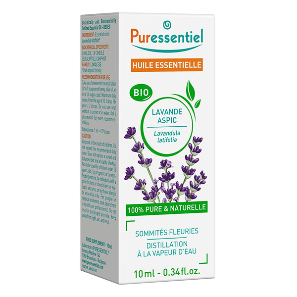 Huile Essentielle Lavande Aspic Bio 10ml