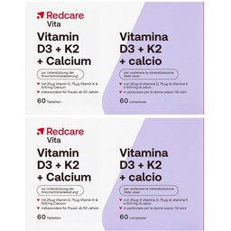 Redcare Vitamine D3, K2 et Calcium