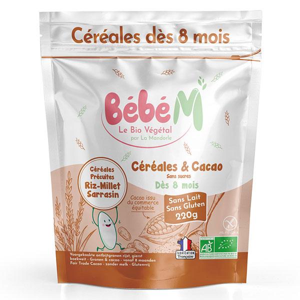 Céréales et Cacao dès 8 mois Bio - 220g