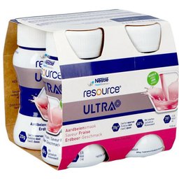 Resource Ultra+ Saveur Fraise 4x125ml
