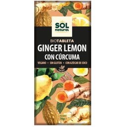Tablette Chocolat Gingembre Citron Turcuma 70g