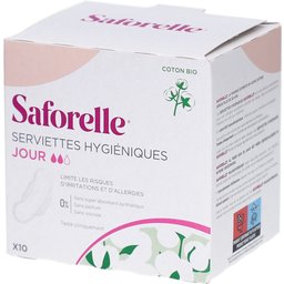 Saforelle® Coton Protect Serviettes Hygiéniques