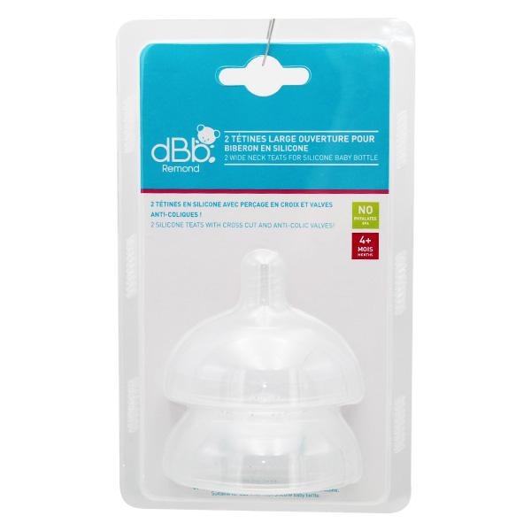Tétine LO Silicone +4m 2 unités