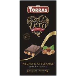 Zero Black 72% Cacao aux Noisettes Entières 150g