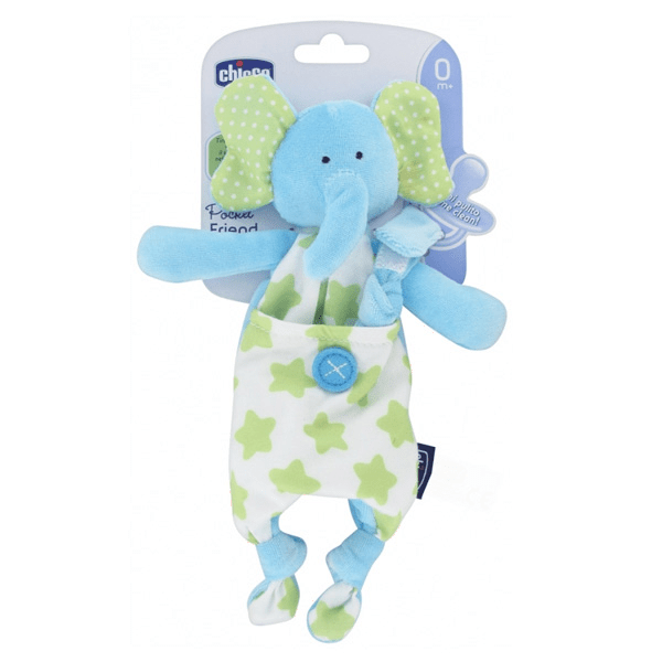Attache-Sucette Doudou Pocket Friend Éléphant