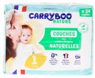 Couches Naturelles Taille 1 (2-5Kg) 24 Couches - Paquet 24 couches