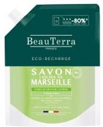 Savon de Marseille Liquide Parfum Menthe-Citron Éco-Recharge 900 ml - Doypack 900 ml