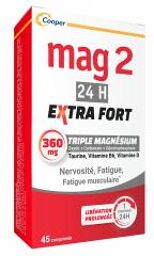 2 Extra Fort 24H 45 Comprimés - Boîte 45 comprimés