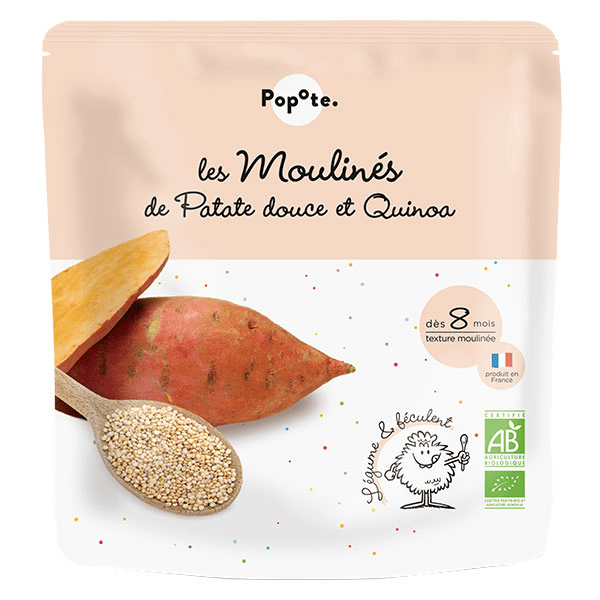 les Moulinés Patate Douce Quinoa +8mois Bio 180g