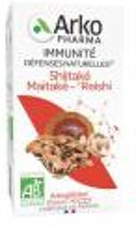 Arkogélules Shiitaké Maitaké-Reishi Bio 40 Unités - Pot 40 gélules