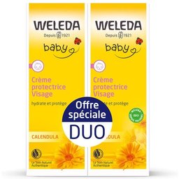 Baby Duo Crème Protectrice Visage Calendula 2x50ml