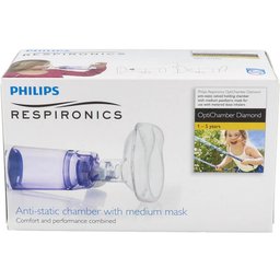 Chambre d'inhalation Optichamber avec masque pour bébé Diamond 1pc