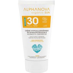 Crème Solaire Certifiée BIO Hypoallergénique Visage SPF 30