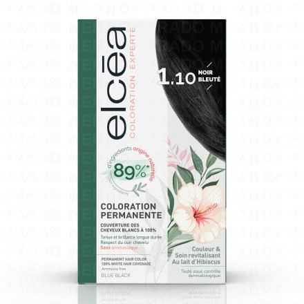 Elcéa Coloration permanente noir bleuté n°1.10