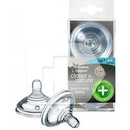 Tétine Tommee silicone moyen débit 2 pcs