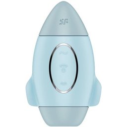 Mission Control Double Air Pulse Vibrator Blue 1ut
