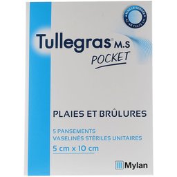 MS Apósitos Estériles Vaselina 10x5cm 10uds