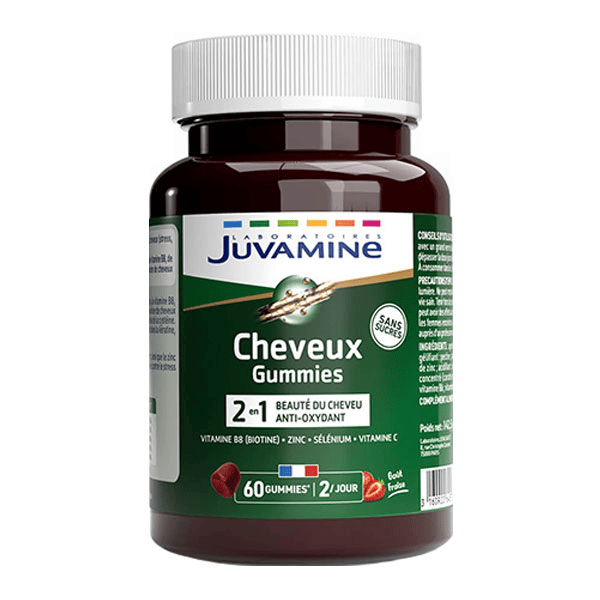 Gummies cheveux, 60 gommes