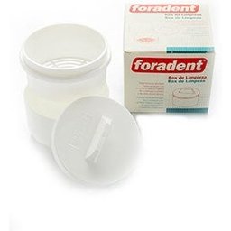 Boîte pour le nettoyage des prothèses dentaires 3 compartiments