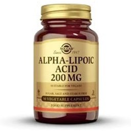 Acide Alpha Lipoïque 200mg 50 gélules végétales