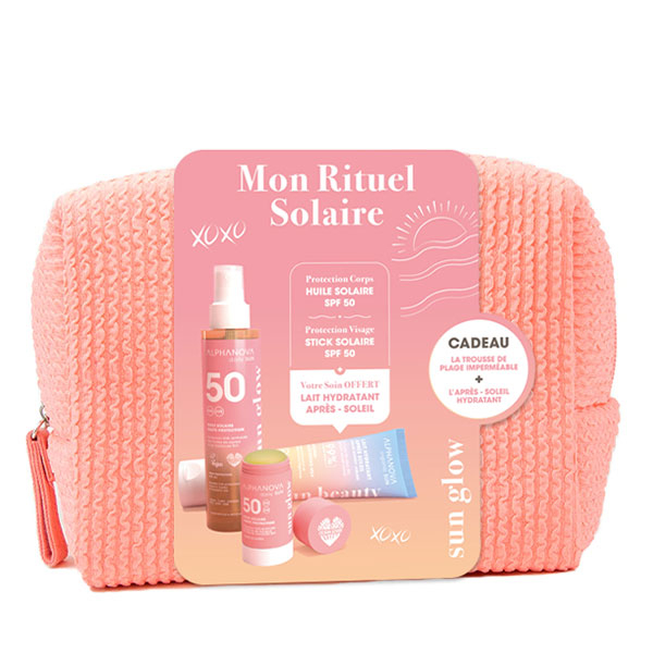 Daily Sun Kit huile solaire SPF50 125ml + Stick SPF50 17g + Après-soleil 150ml offert