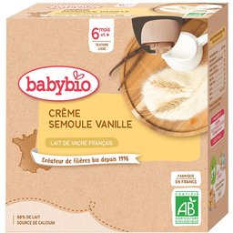Crème Semoule Vanille dès 6 mois