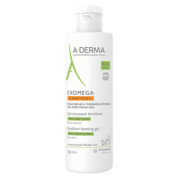 Exomega Control Gel Moussant Émollient Anti-Grattage 500ml