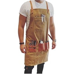 Delantal Barbero Color Tierra