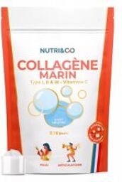 Collagène Marin Type I, II et III Peau & Articulations Goût Neutre - 180 g - Doypack 180 g