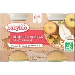 Délice DES Vergers DE NOS Régions dès 4 mois