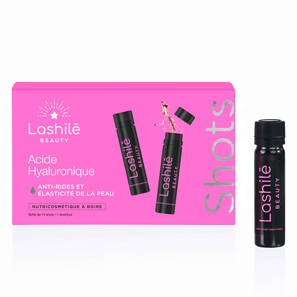 Shots Acide Hyaluronique 150 mg Zinc Anti-rides et élasticité de la peau 14 shots