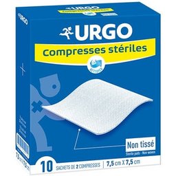 Compresse Stérile Non Tissée 7.5x7.5cm 10uts