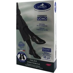 Q-Skin Men Media 140Den Negro Talla M 1 Par