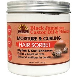 Black Jamiacan Castor Oil With Hibiscus Moisture Curling Hair Sorbet 482g