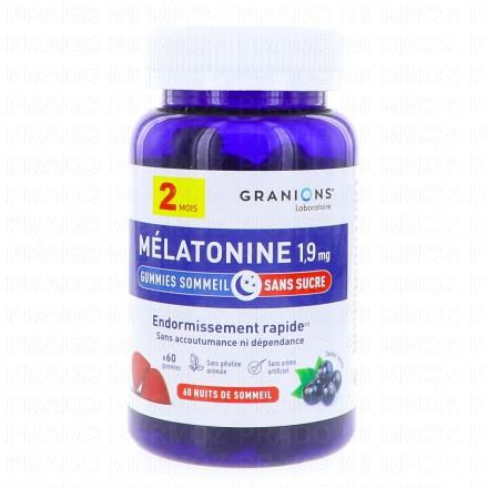 Mélatonine 1,9 mg x60 gummies