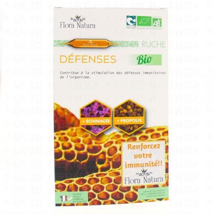 FLORA NATURA Ruche - Défenses Bio Echinacée et Propolis 20 ampoules de 15ml
