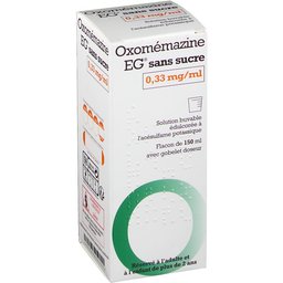 Oxomémazine sans sucre 0,33 mg/ml