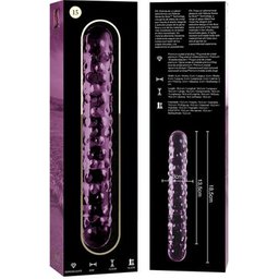 Nebula Modèle 15 Gode Crystal Rose 18,5x3cm 1ut