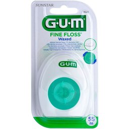 Gum® Fine floss fil dentaire cylindrique ciré