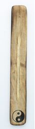 Porte-encens en Bois de manguier Motif Yin Yang
